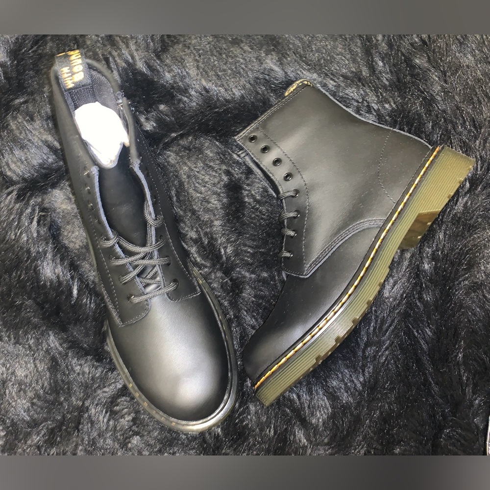 JUNIOR 1460 SOFTY T LEATHER LACE UP BOOTS
